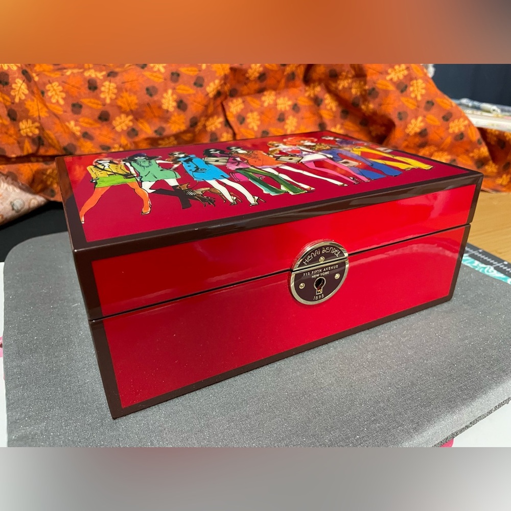 RARE Red Henri Bendel Jewelry Box